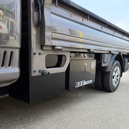 LPG차량 가능 블랙/아연 포터2 전용 앞면 하부 화물차 공구함 1톤 용품